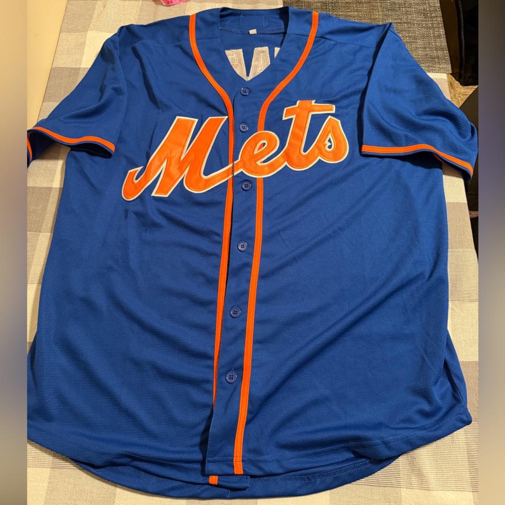 Francisco Alvarez New York Mets Blue Alternate Novelty Jersey Size XL - Picture 3 of 8